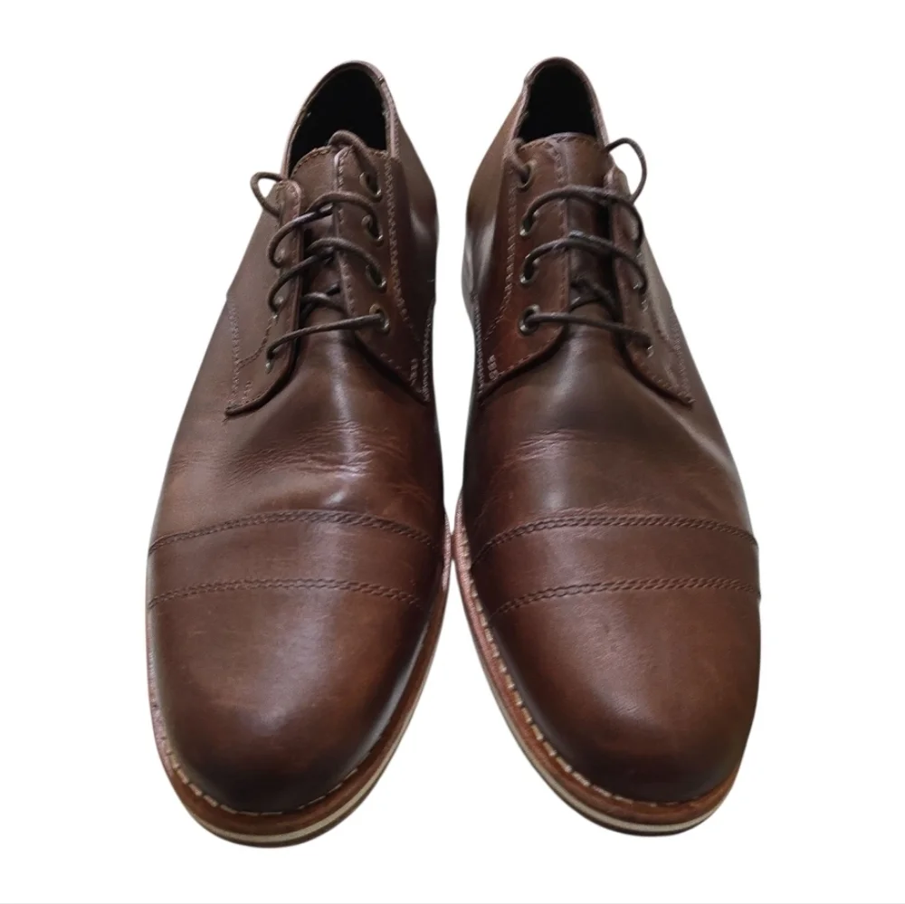Helm The Bradley Brown Cap Toe Oxford Lace Up Shoes 11